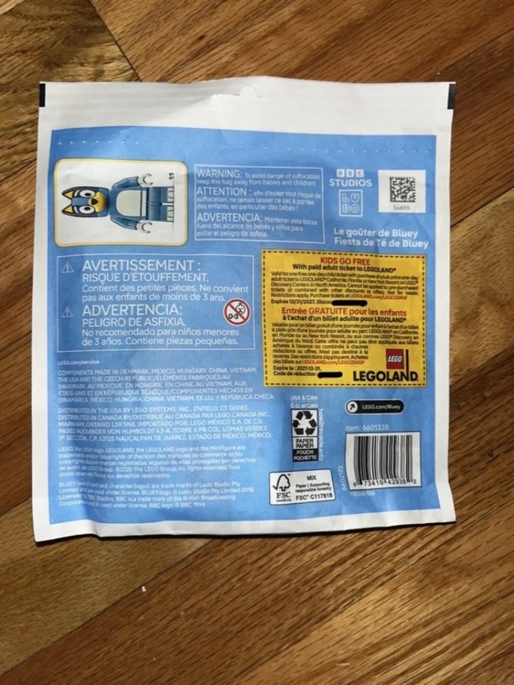 LEGO Bluey Tea Party (30687) Bag